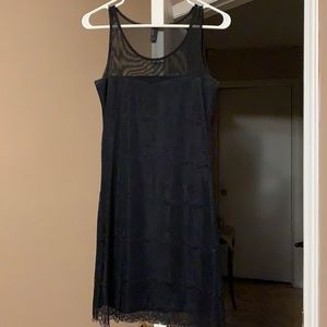 Black lace dress